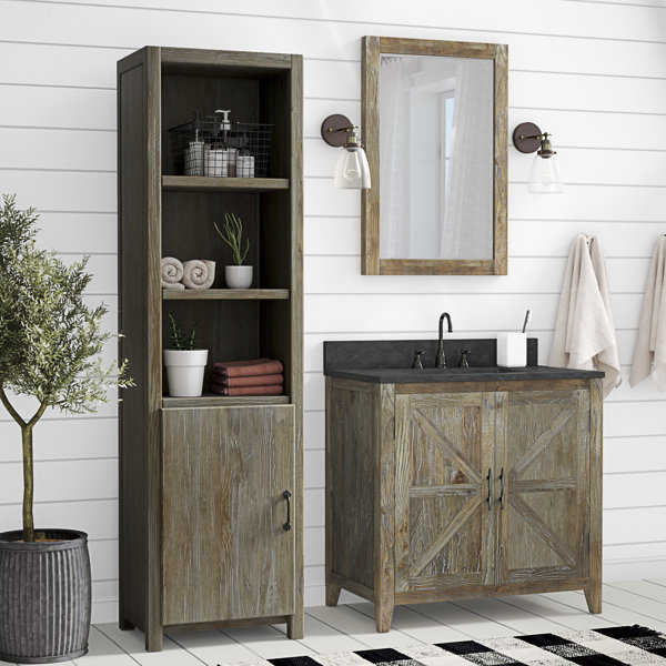 Laurel Foundry Modern Farmhouse Rosalinda Solid Elm 36" Single Bathroom
